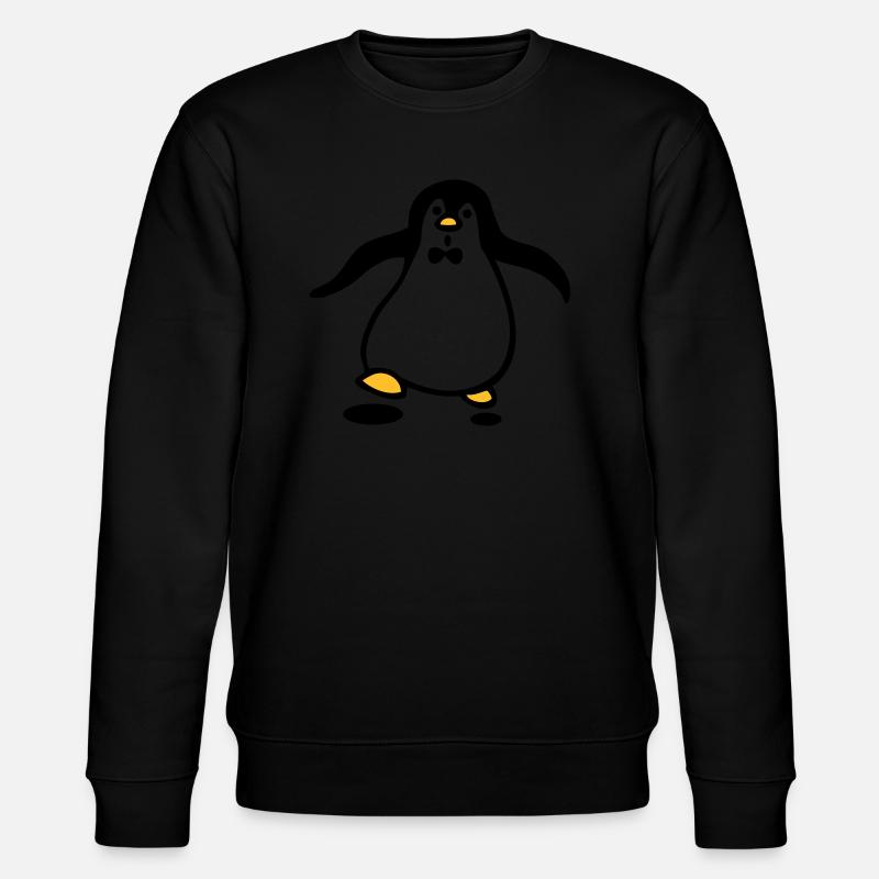 Pinguin - Stanley/Stella Unisex Bio-Sweatshirt CHANGER  - Schwarz