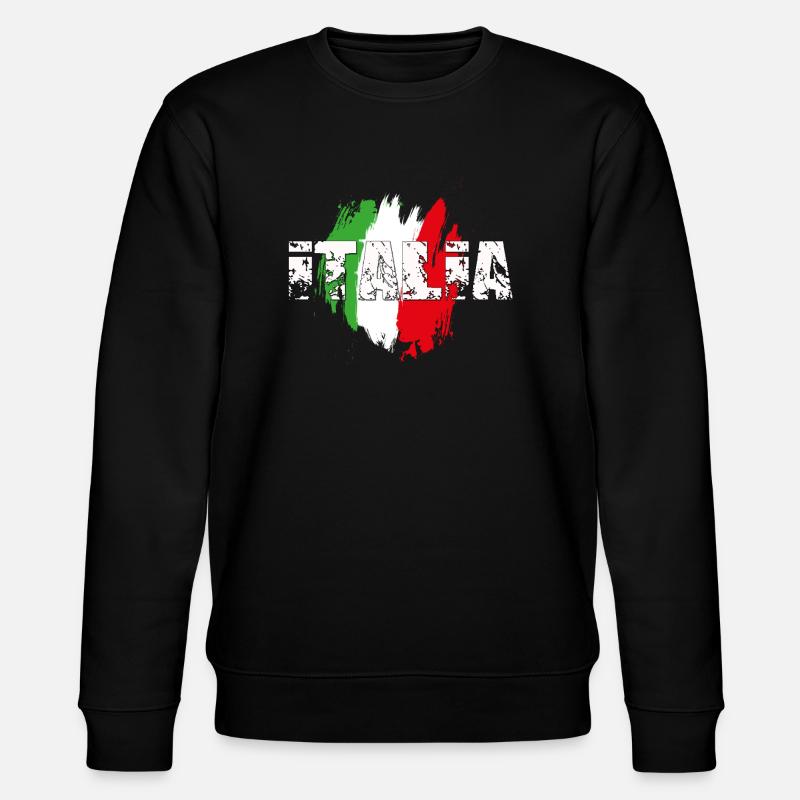 italia_blanc - Stanley/Stella Unisex Bio-Sweatshirt CHANGER  - Schwarz