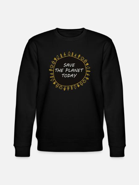 Save the Planet - Stanley/Stella CHANGER Unisex Organic Sweatshirt - black