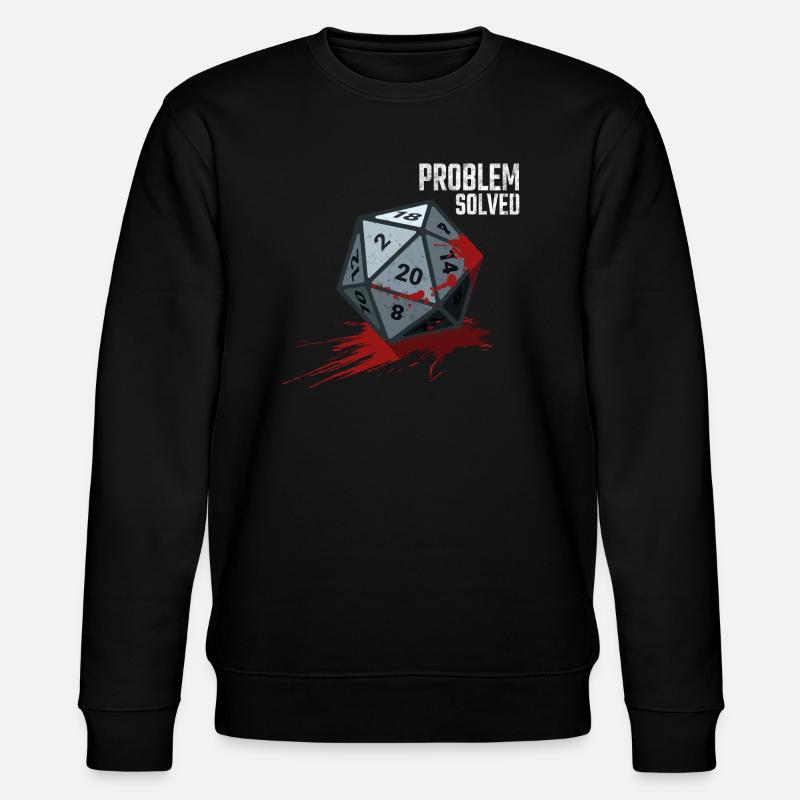 D20 Cube - Problème résolu - Sweat bio CHANGER Stanley/Stella Unisexe - noir