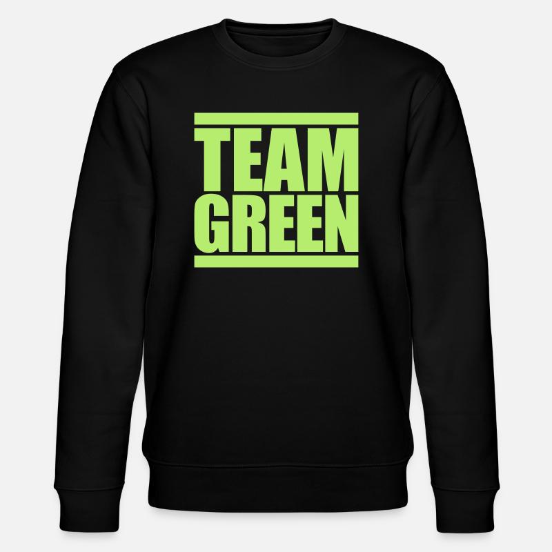 Logo Team Green - Stanley/Stella Unisex Bio-Sweatshirt CHANGER  - Schwarz