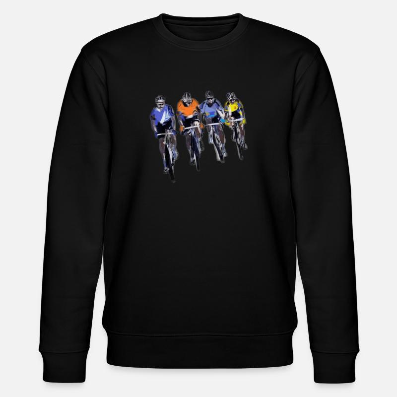 Radfahrer - Stanley/Stella Unisex Bio-Sweatshirt CHANGER  - Schwarz