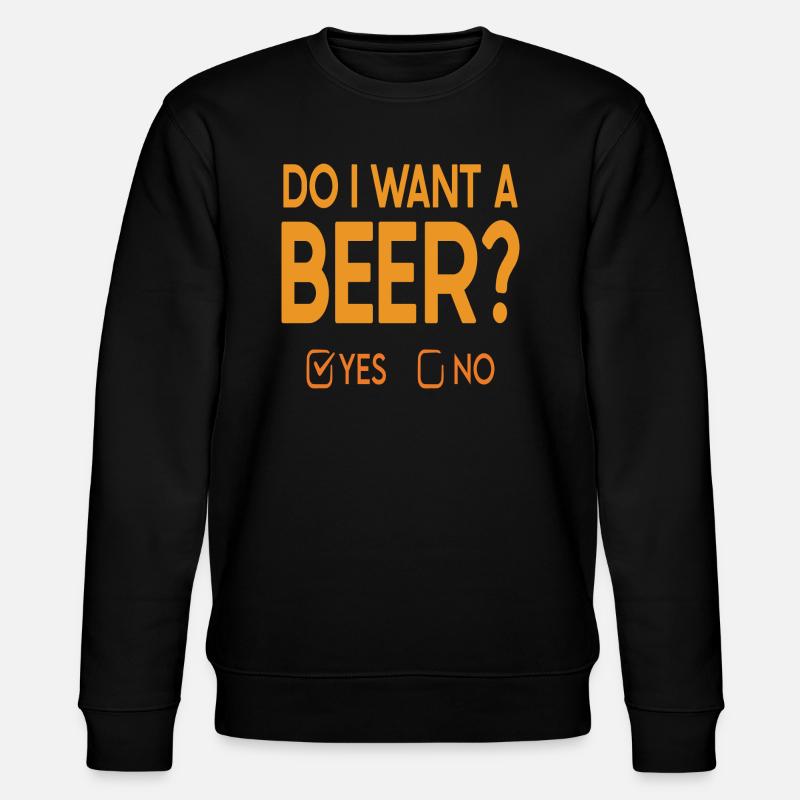 Do i want a Beer? - Stanley/Stella Unisex Bio-Sweatshirt CHANGER  - Schwarz
