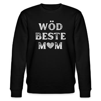Weltbeste Mutter - Stanley/Stella Unisex Bio-Sweatshirt CHANGER  - Schwarz - Vorne - Nik (191cm) & Marisol (170cm)