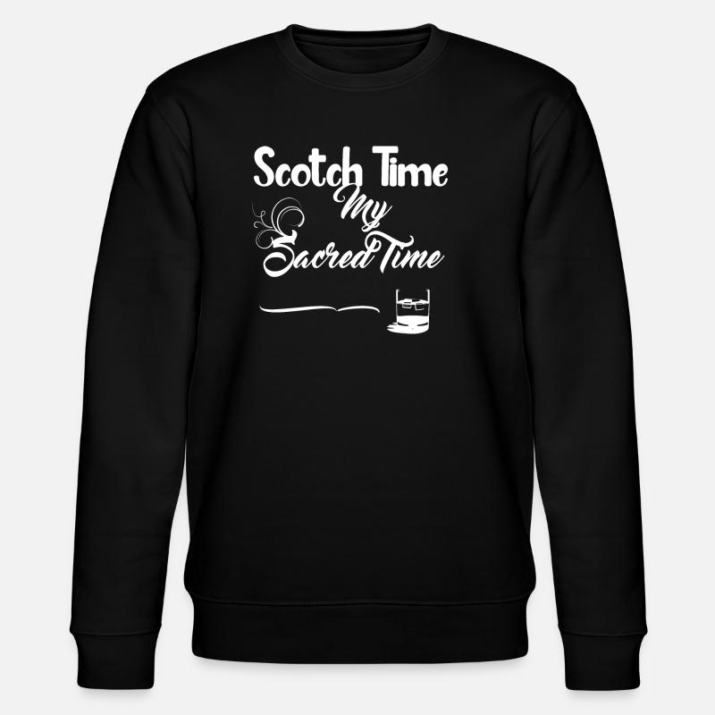 Scotch Time White Design - Sweat bio CHANGER Stanley/Stella Unisexe - noir