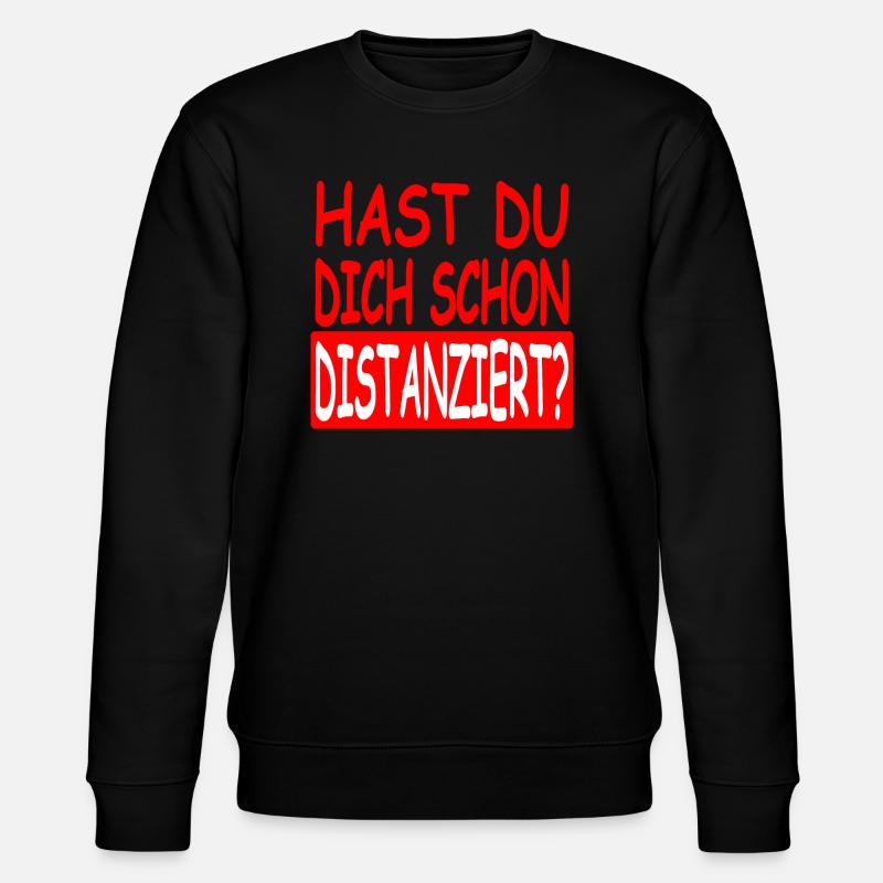 Distanziert Vers.1 - Stanley/Stella Unisex Bio-Sweatshirt CHANGER  - Schwarz