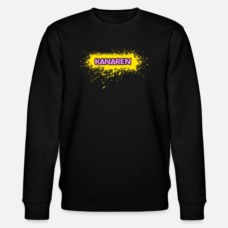 Kanaren als Sonne - Stanley/Stella Unisex Bio-Sweatshirt CHANGER  - Schwarz