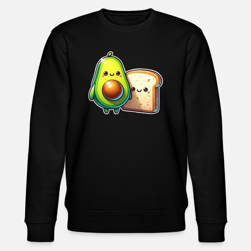Avocado Toast - Stanley/Stella Unisex Bio-Sweatshirt CHANGER - Schwarz