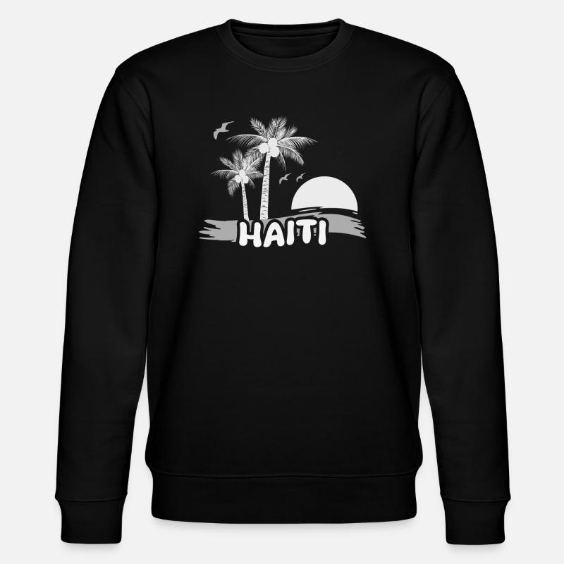 Haiti - Stanley/Stella Unisex Bio-Sweatshirt CHANGER  - Schwarz