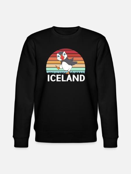 Papageientaucher Puffin - Stanley/Stella CHANGER Unisex Organic Sweatshirt - black