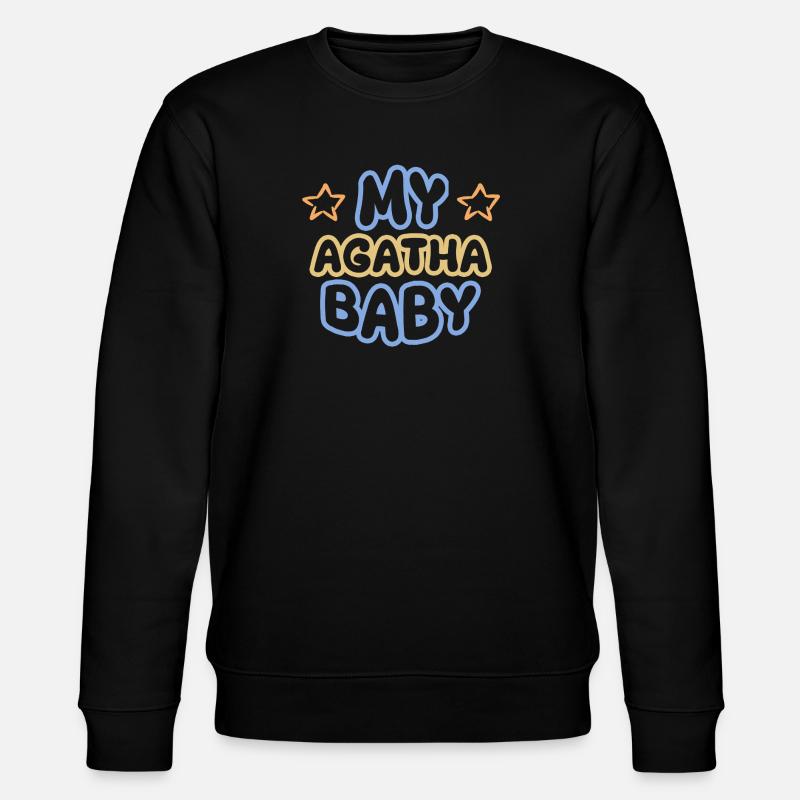 Gift for Agatha - Stanley/Stella CHANGER Unisex Organic Sweatshirt - black