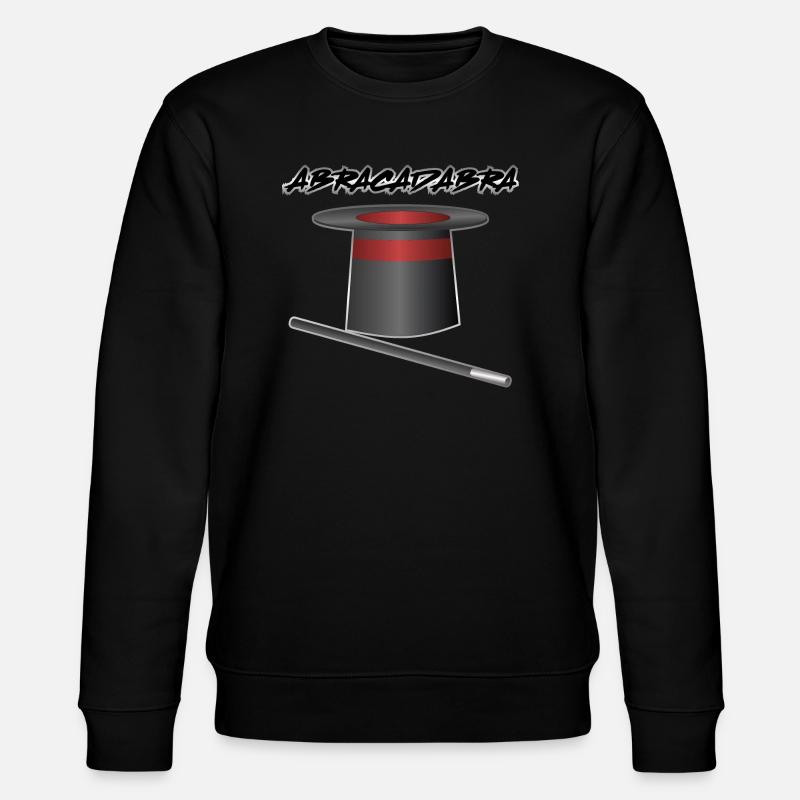 ABRACADABRA magic hat - Stanley/Stella CHANGER Unisex Organic Sweatshirt - black