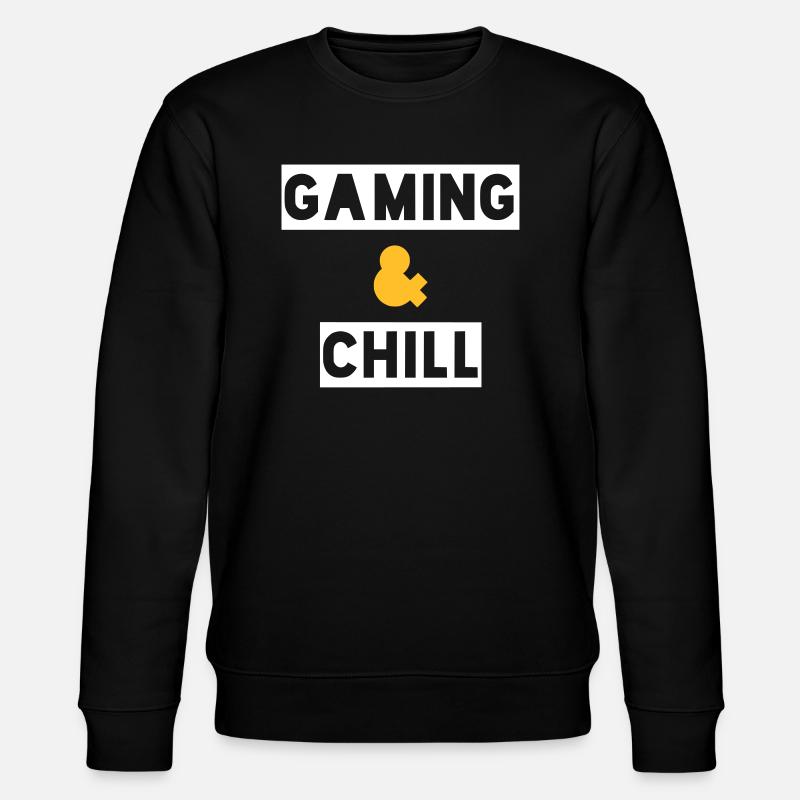 GAMING AND CHILL - Stanley/Stella Unisex Bio-Sweatshirt CHANGER  - Schwarz