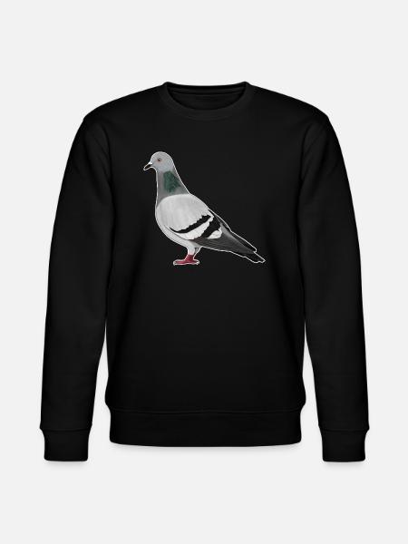 Due fugl tegning ornitolog fuglevenner - Stanley/Stella økologisk unisex-sweatshirt CHANGER  - sort