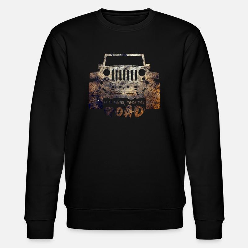 Jeep - Stanley/Stella Unisex Bio-Sweatshirt CHANGER  - Schwarz
