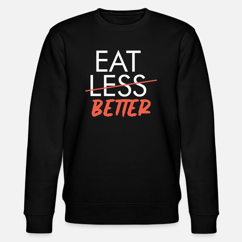EAT BETTER - Stanley/Stella Unisex Bio-Sweatshirt CHANGER  - Schwarz