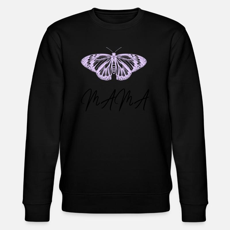 Maman Papillon - Sweat bio CHANGER Stanley/Stella Unisexe - noir