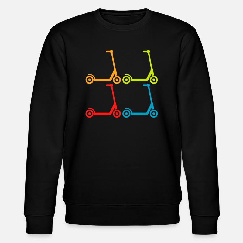 E-Scooter E-Roller Scooter - Stanley/Stella CHANGER Unisex Organic Sweatshirt - black