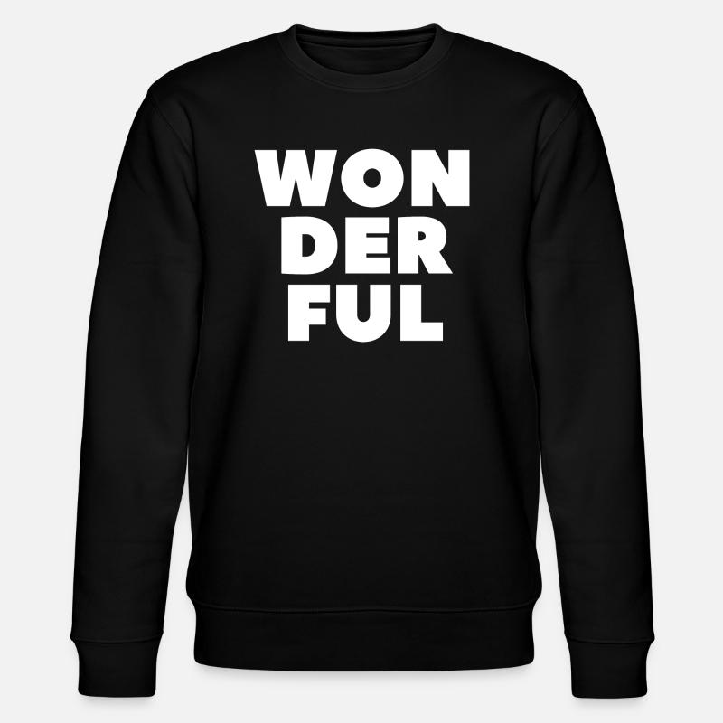 Wonderful-Wunderbar - Sweat bio CHANGER Stanley/Stella Unisexe - noir