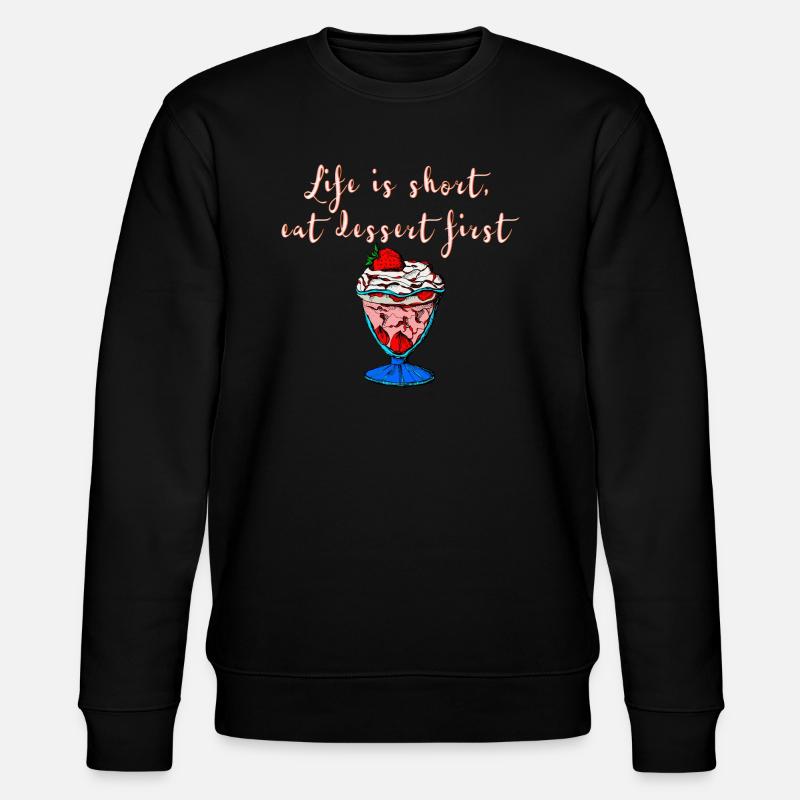 Life is short - Stanley/Stella Unisex Bio-Sweatshirt CHANGER - Schwarz