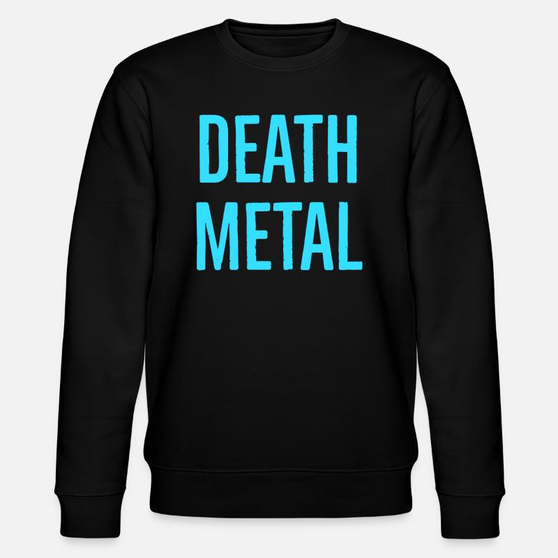 deathmetallightblue - Stanley/Stella Unisex Bio-Sweatshirt CHANGER  - Schwarz