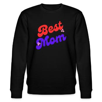 Best Mom - Stanley/Stella Unisex Bio-Sweatshirt CHANGER  - Schwarz - Vorne - Nik (191cm) & Marisol (170cm)
