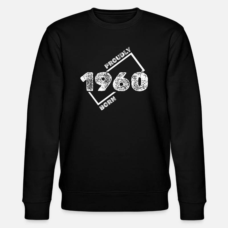 1960 1960 - Stanley/Stella CHANGER Unisex Organic Sweatshirt - black