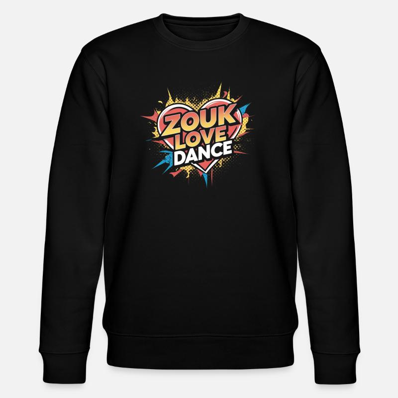 Zouk Dance Gift - Stanley/Stella CHANGER Unisex Organic Sweatshirt - black
