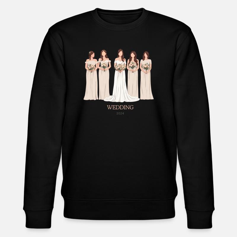 Mariage 2024 Hochzeit - Sweat bio CHANGER Stanley/Stella Unisexe - noir