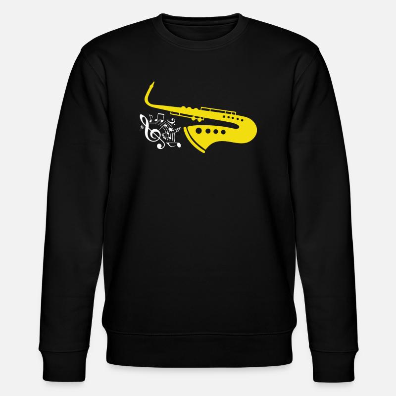 Saxophon Saxophon Saxophon - Stanley/Stella Unisex Bio-Sweatshirt CHANGER - Schwarz