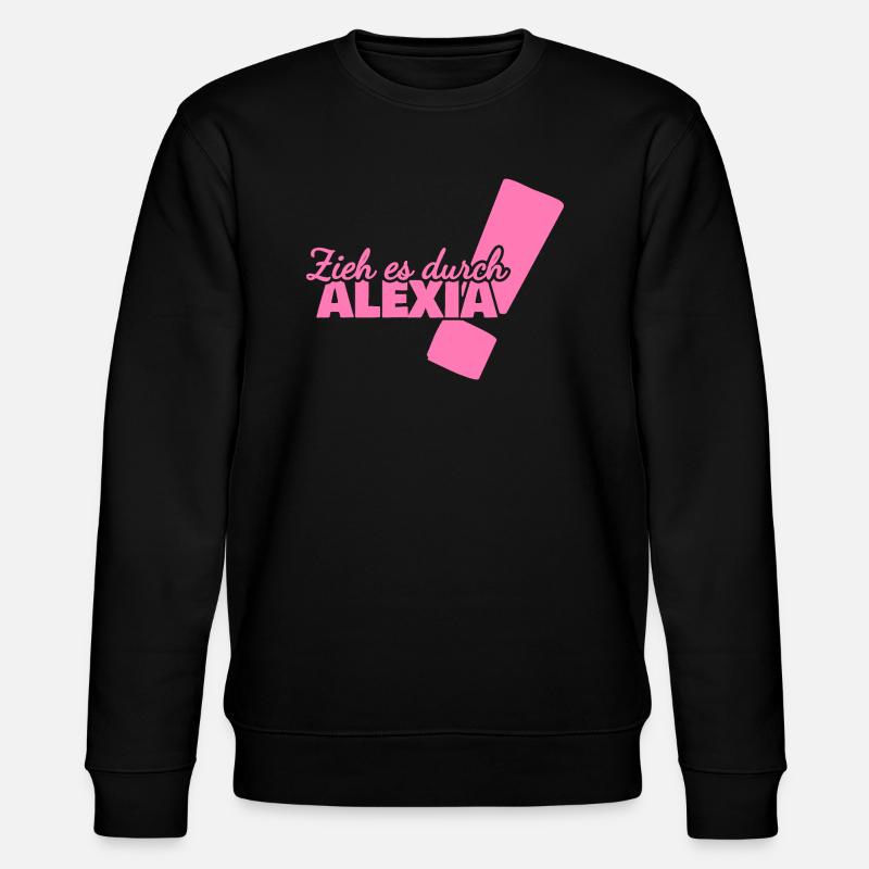 Vorname Alexia - Stanley/Stella Unisex Bio-Sweatshirt CHANGER  - Schwarz