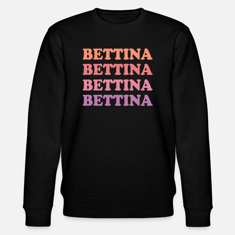 Name Bettina - Stanley/Stella Unisex Bio-Sweatshirt CHANGER - Schwarz