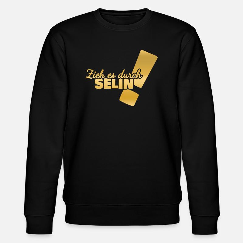 Vorname Selin - Stanley/Stella Unisex Bio-Sweatshirt CHANGER  - Schwarz