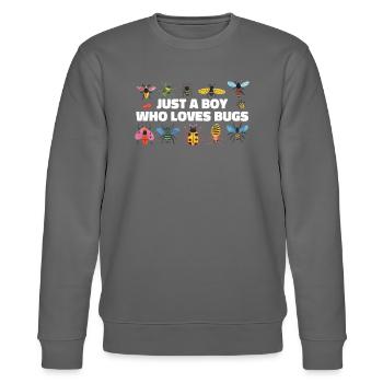Nur ein Junge, der liebt Jungs Liebhaber Lustig - Stanley/Stella Unisex Bio-Sweatshirt CHANGER  - Burgunderrot - Vorne - Nik (191cm) & Marisol (170cm)
