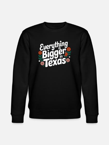 Texas State Texans Texas - Stanley/Stella CHANGER Unisex Organic Sweatshirt - black