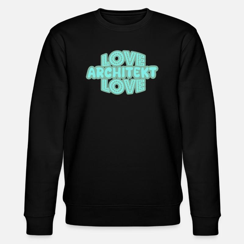 Spruch Architekt - Stanley/Stella Unisex Bio-Sweatshirt CHANGER  - Schwarz