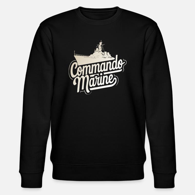 Commando Marine - Sweat bio CHANGER Stanley/Stella Unisexe - noir