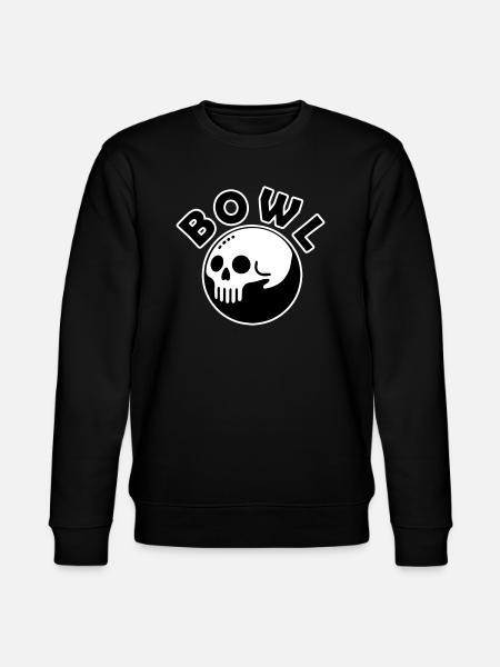 Kranium Bowling Kugle - Skål Design - Stanley/Stella økologisk unisex-sweatshirt CHANGER - sort