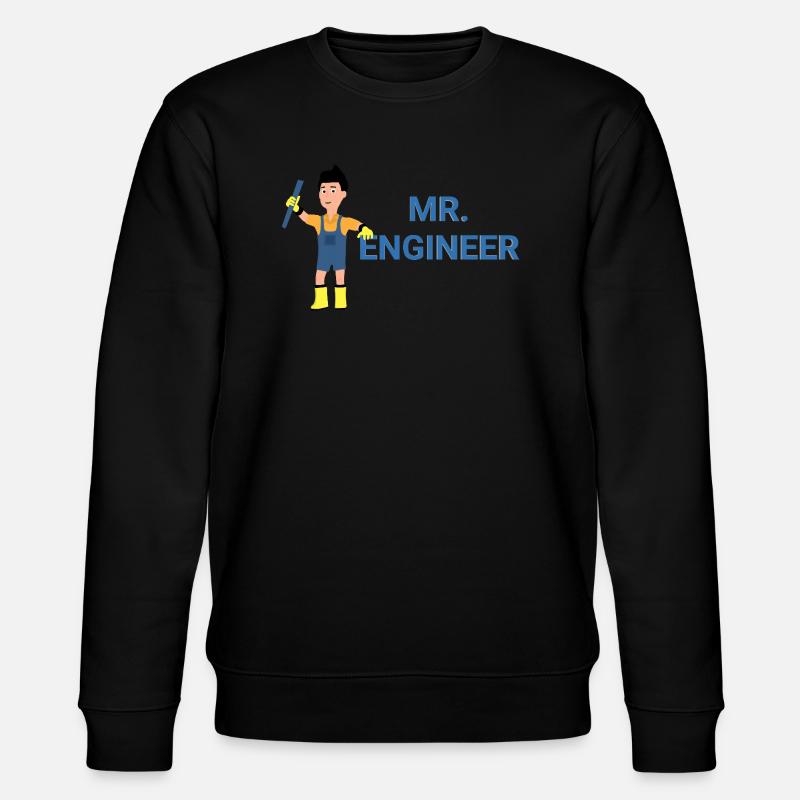 Mr. Engineer - Stanley/Stella CHANGER Unisex Organic Sweatshirt - black