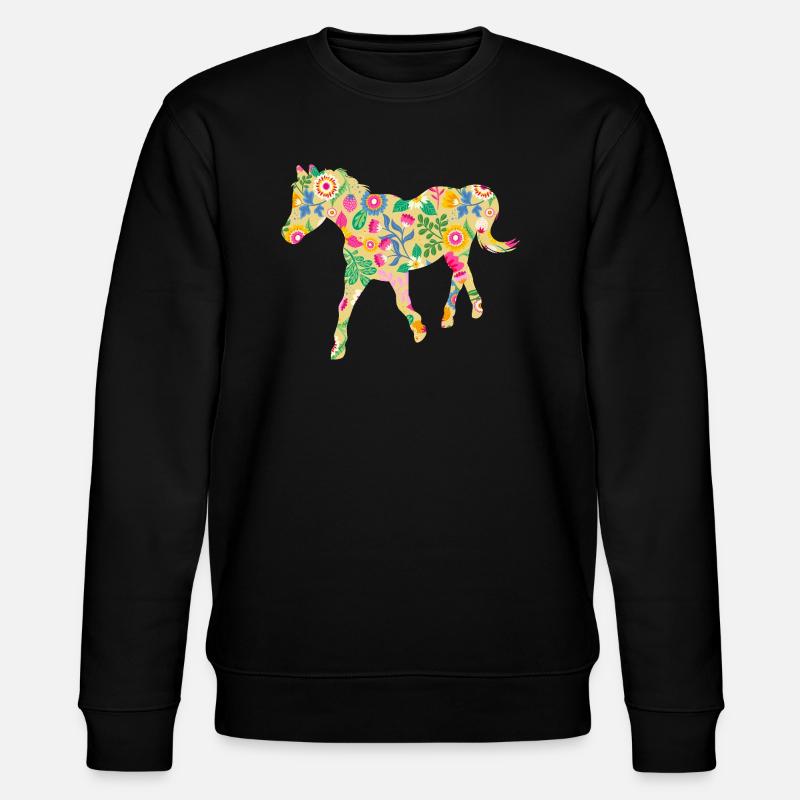 Reiten Pferd - Stanley/Stella Unisex Bio-Sweatshirt CHANGER  - Schwarz