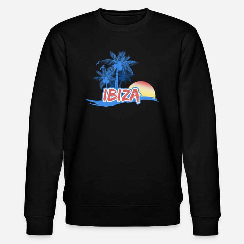 Plage d’Ibiza - Sweat bio CHANGER Stanley/Stella Unisexe - noir