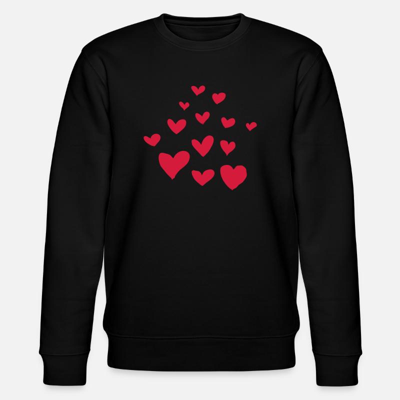 Herzen - Stanley/Stella Unisex Bio-Sweatshirt CHANGER  - Schwarz
