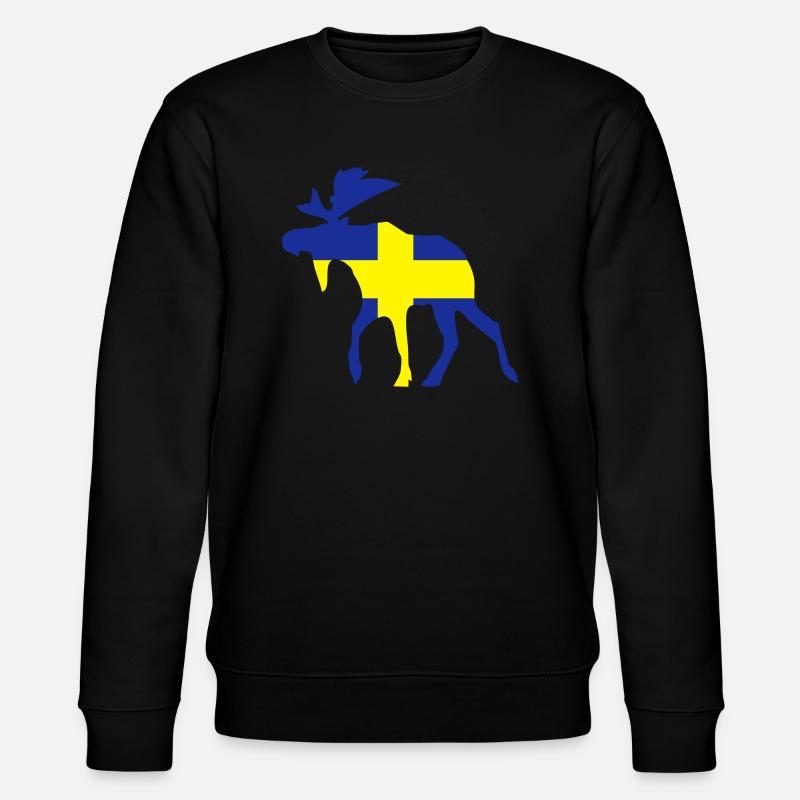 Schweden - Stanley/Stella Unisex Bio-Sweatshirt CHANGER  - Schwarz