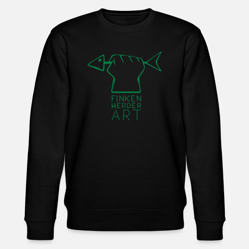 Finkenwerder Art_Outline - Stanley/Stella Unisex Bio-Sweatshirt CHANGER  - Schwarz