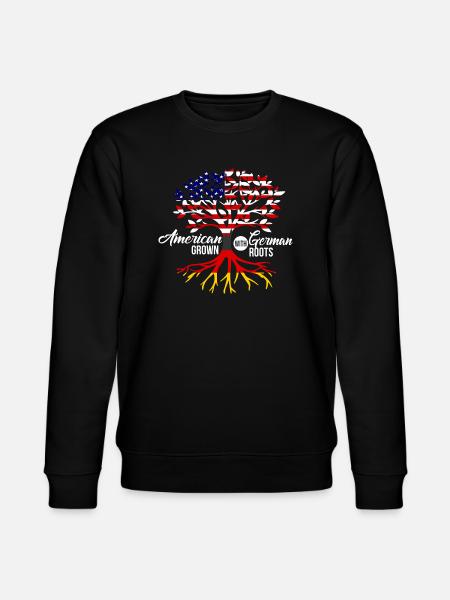 American German - Stanley/Stella Unisex Bio-Sweatshirt CHANGER  - Schwarz