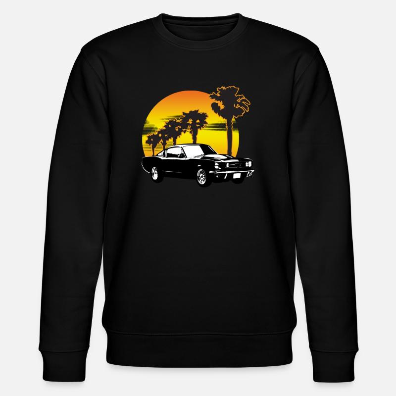 1965 Fastback _sunset - Stanley/Stella Unisex Bio-Sweatshirt CHANGER  - Schwarz