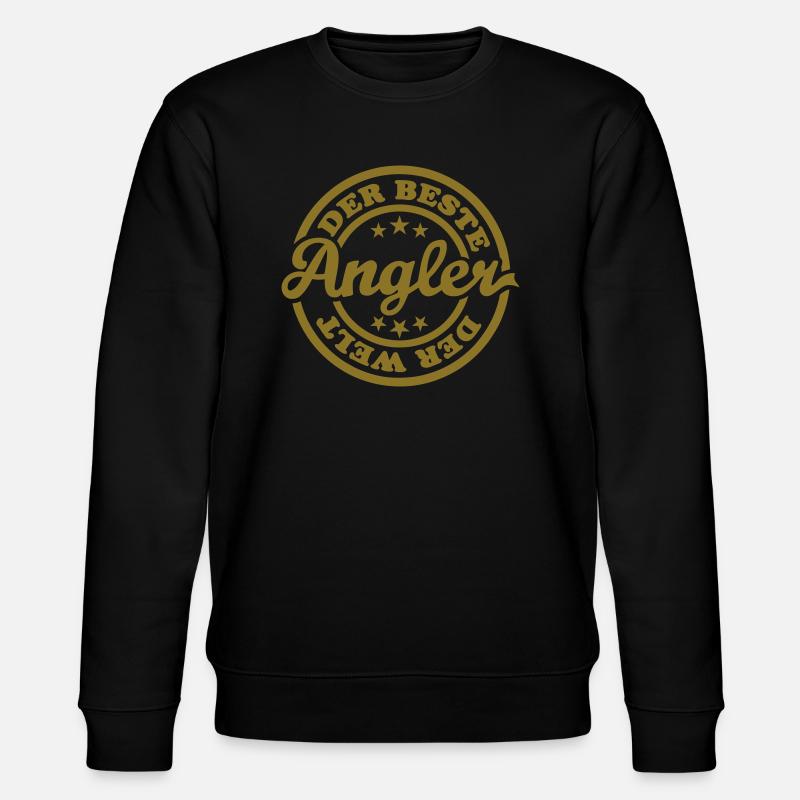 Bester Angler (Stempel) - Stanley/Stella Unisex Bio-Sweatshirt CHANGER  - Schwarz