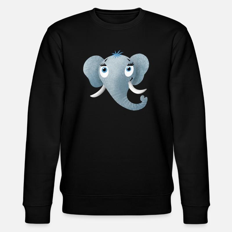 Trompe d’éléphant - Sweat bio CHANGER Stanley/Stella Unisexe - noir
