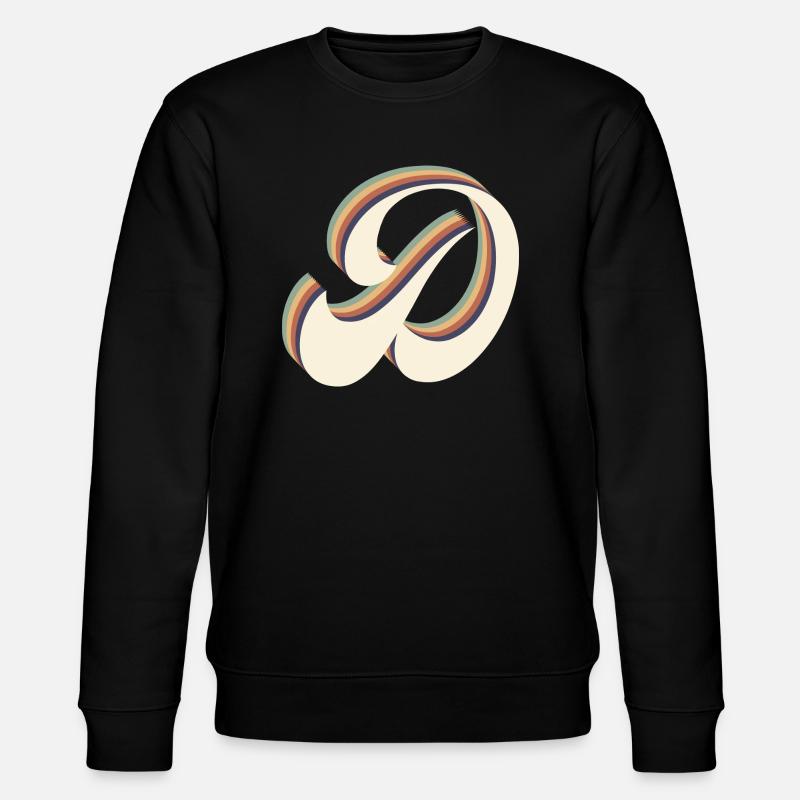 lettre d - Sweat bio CHANGER Stanley/Stella Unisexe - noir