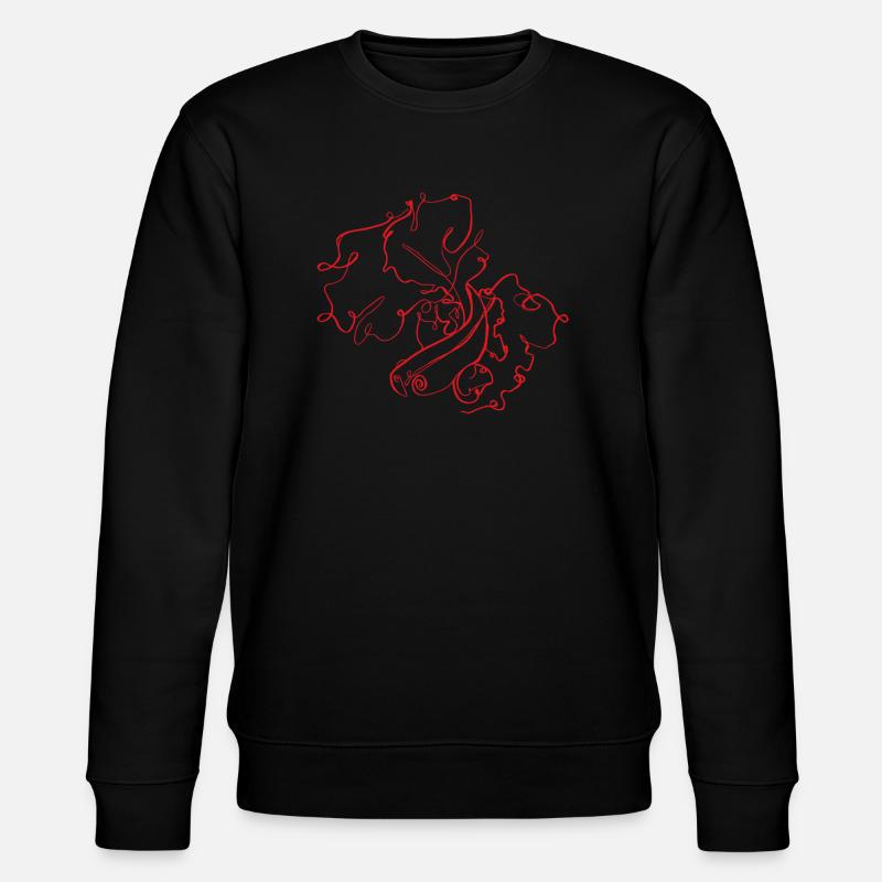 FightingFish (Kämpfender Fisch) - Stanley/Stella Unisex Bio-Sweatshirt CHANGER  - Schwarz